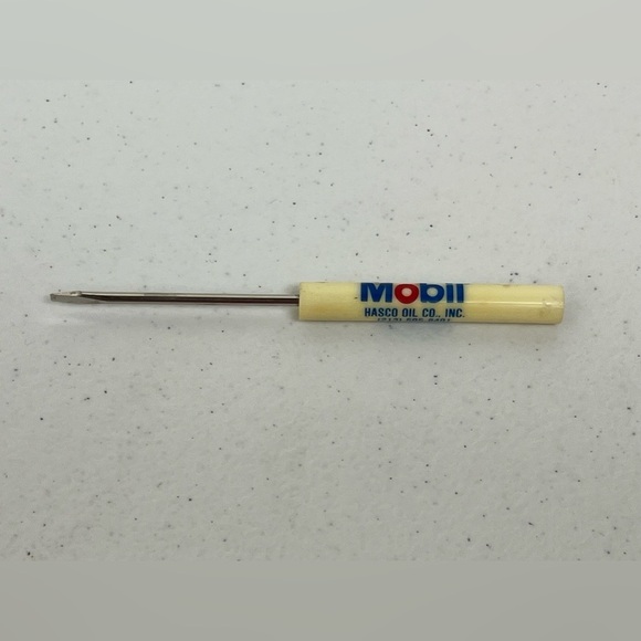 VTG Mobil Hasco Oil Co Advertising Long Beach CA Flathead Screwdriver - Picture 1 of 10